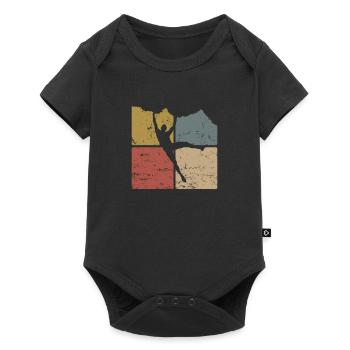 Escalade Bloc Hobby Fitness Sport - Body à manches courtes Premium Bébé - noir - Devant