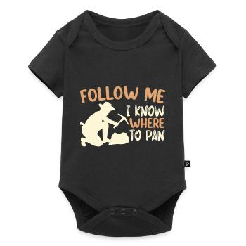 Gold Panning Gold Panning Gold Prospector - Baby Premium short-sleeve bodysuit - black - Front