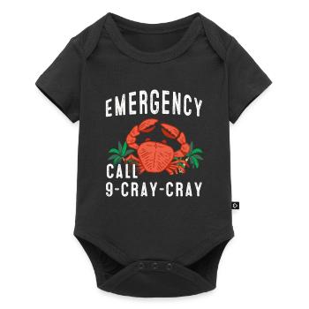 T-shirt de crabe de crabe de crevette de scorpion de homard - Body à manches courtes Premium Bébé - noir - Devant