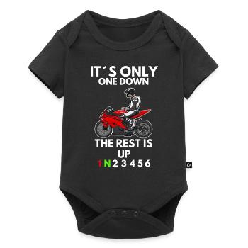 Motorcycle Lifestyle / Motorrad / Motorräder biker - Baby Premium Kurzarmbody - Schwarz - Vorne