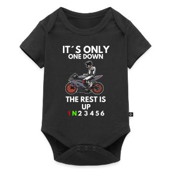 Motorcycle Lifestyle / Motorrad / Motorräder biker - Baby Premium Kurzarmbody - Schwarz - Vorne