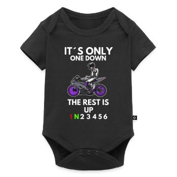 Motorcycle Lifestyle / Motorcycle / Motorcycle biker - Baby Premium short-sleeve bodysuit - black - Front