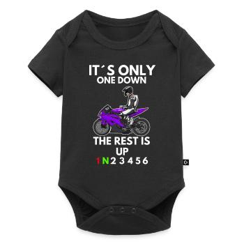 Motorcycle Lifestyle / Motorcycle / Motorcycle biker - Baby Premium short-sleeve bodysuit - black - Front