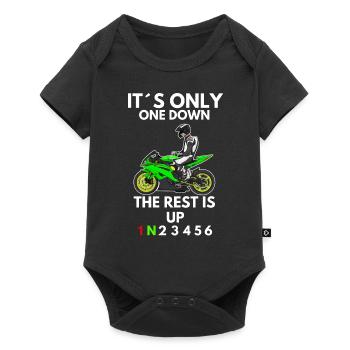 Motorcycle Lifestyle / Motorcycle / Motorcycle biker - Baby Premium short-sleeve bodysuit - black - Front