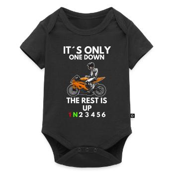 Motorcycle Lifestyle / Motorcycle / Motorcycle biker - Baby Premium short-sleeve bodysuit - black - Front