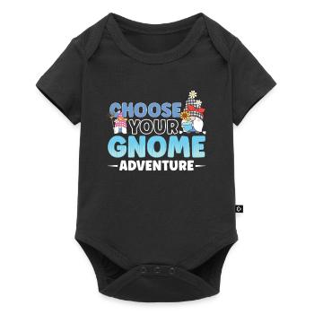 Gnomes de jardin Gnome Amant Drôle de Gnome Jardinage - Body à manches courtes Premium Bébé - noir - Devant