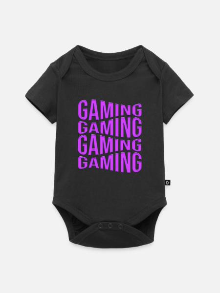 gaming - Baby Premium Kurzarmbody - Schwarz