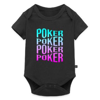 poker - Baby Premium short-sleeve bodysuit - black - Front