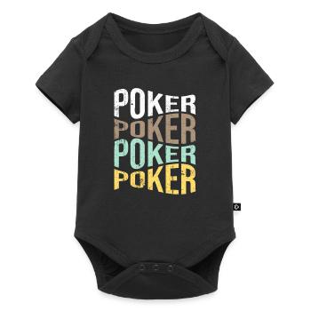 poker - Baby Premium short-sleeve bodysuit - black - Front