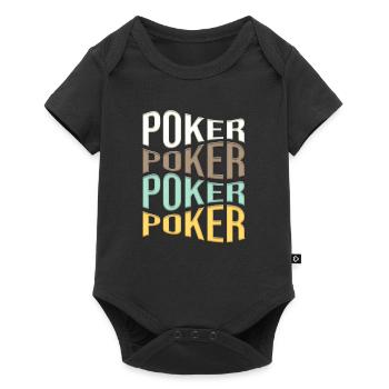 poker - Baby Premium short-sleeve bodysuit - black - Front