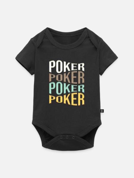 poker - Baby Premium Kurzarmbody - Schwarz