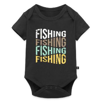 Angling - Baby Premium short-sleeve bodysuit - black - Front