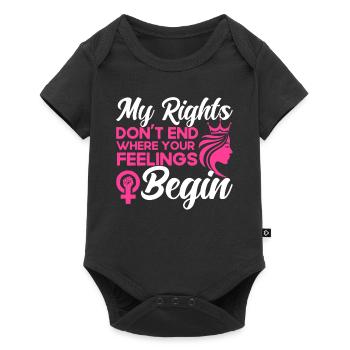 Féminisme Egalité féministe des Ges - Body à manches courtes Premium Bébé - noir - Devant