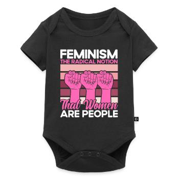 Empowerment of gender equality F - Baby Premium short-sleeve bodysuit - black - Front