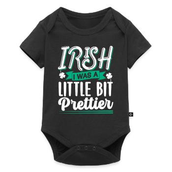 St Patricks Tag Gälisch Irland Ire Irisch - Baby Premium Kurzarmbody - Schwarz - Vorne