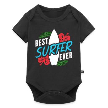 Meilleur surfeur de tous les temps Surfer Surf - Body à manches courtes Premium Bébé - noir - Devant