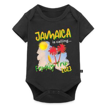 Jamaica is Calling Family Trip 2023 Caribbean - Baby Premium Kurzarmbody - Schwarz - Vorne
