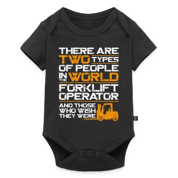 Certified Forklift Truck Operator - Baby Premium short-sleeve bodysuit - black - Front
