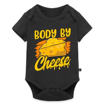 Corps de fromage dictons chers amoureux doux - Body à manches courtes Premium Bébé - noir - Devant