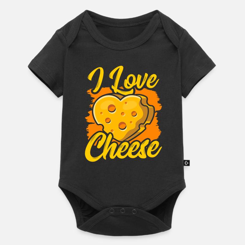 J’aime le fromage Dictons Amants Doux - Body à manches courtes Premium Bébé - noir