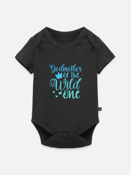 Patin - Baby Premium Kurzarmbody - Schwarz