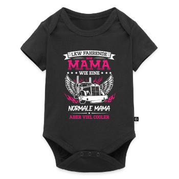 Truckerin Frauen Truck Fernfahrer LKW Fahrer für - Baby Premium Kurzarmbody - Schwarz - Vorne