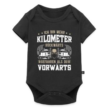 Trucker Männer Truck Fernfahrer LKW Fahrer für - Baby Premium Kurzarmbody - Schwarz - Vorne
