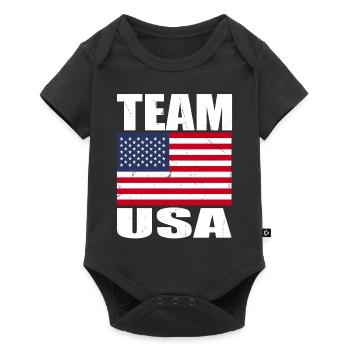 Team Hirsch Football - Baby Premium short-sleeve bodysuit - black - Front