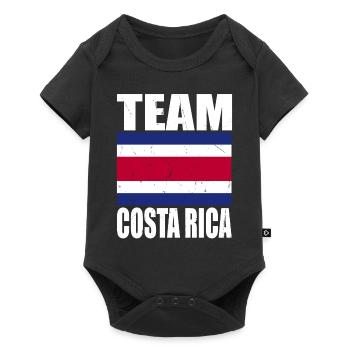 Équipe Costa Rica Football - Body à manches courtes Premium Bébé - noir - Devant