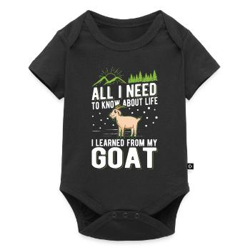 Chèvres Cadeau Chèvre Hôte Chèvre - Body à manches courtes Premium Bébé - noir - Devant