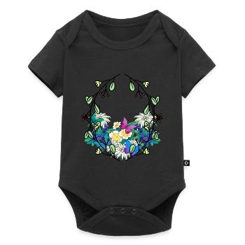 Early Spring Season Nature Lovers Environment - Baby Premium short-sleeve bodysuit - black - Front