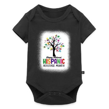 Happy National Hispanic Heritage Month Tree Roots - Baby Premium short-sleeve bodysuit - black - Front