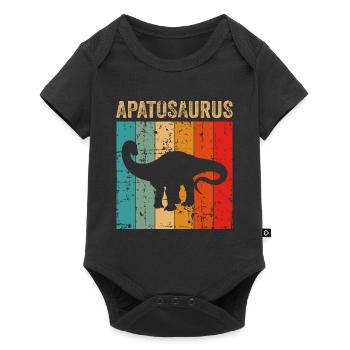 Apatosaurus Dinosaur Children Dino Gift - Baby Premium short-sleeve bodysuit - black - Front