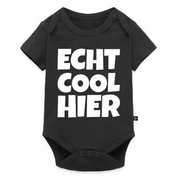 Echt Cool Hier - Baby Premium Kurzarmbody - Schwarz - Vorne