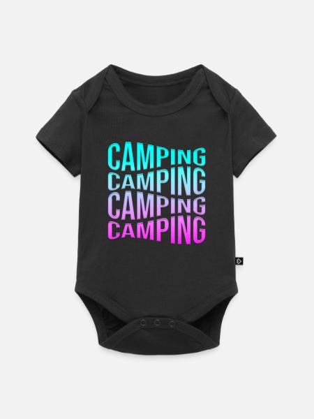 campen - Baby Premium Kurzarmbody - Schwarz