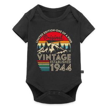 Original vintage established in 1944 anniversary - Baby Premium short-sleeve bodysuit - black - Front