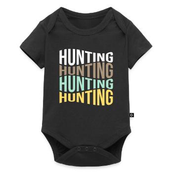 Hunt - Baby Premium short-sleeve bodysuit - black - Front