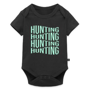Hunt - Baby Premium short-sleeve bodysuit - black - Front