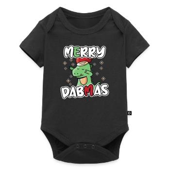 Dabbing Dino Dab Noël - Body à manches courtes Premium Bébé - noir - Devant
