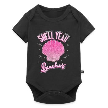 Vacances d’été Beach Shell - Body à manches courtes Premium Bébé - noir - Devant