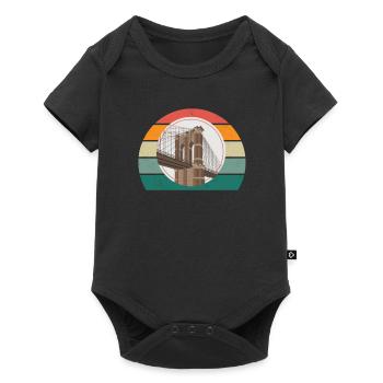 United States American American USA - Baby Premium short-sleeve bodysuit - black - Front