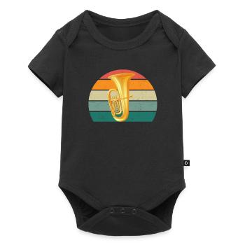 Tuba player Tuba player Brass instrument Tuba - Baby Premium short-sleeve bodysuit - black - Front