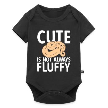 Reptilien Für Fans Von Schlangen - Baby Premium Kurzarmbody - Schwarz - Vorne