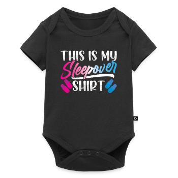 This is my sleepover shirt party to stay - Baby Premium short-sleeve bodysuit - black - Front
