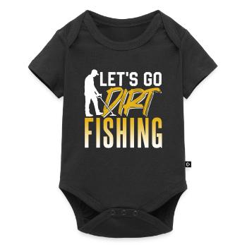 Let's go dirt fishing Metal Detecting - Baby Premium short-sleeve bodysuit - black - Front