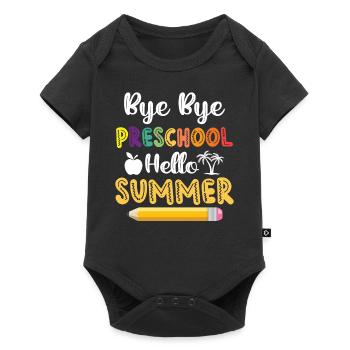 Au revoir Préscolaire Hello Summer - Schoolchild - Body à manches courtes Premium Bébé - noir - Devant
