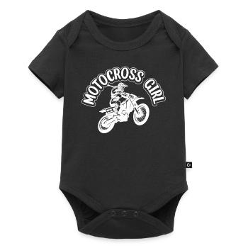 Dirtbike Girl Motocross Girl Enduro Off-road Super - Body à manches courtes Premium Bébé - noir - Devant