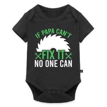 If Dad can't react it, no one can. - Baby Premium short-sleeve bodysuit - black - Front