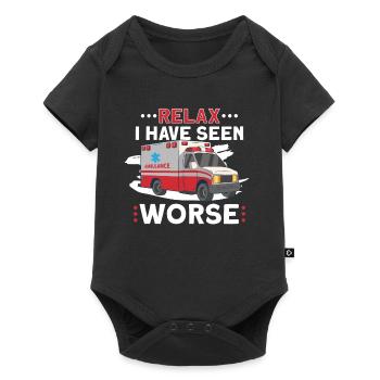 Paramedic First Responder Ambulance Driver - Baby Premium short-sleeve bodysuit - black - Front