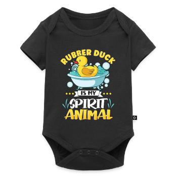 Rubber Duck Ducks Bird Hunt Duck lover Gift Idea - Baby Premium short-sleeve bodysuit - black - Front